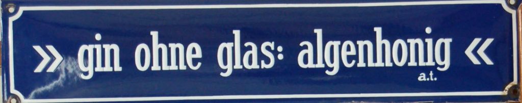 gin ohne glas: albenhonig