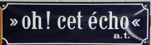 André Thomkins (Künstler*in), oh! cet écho!, o. J.