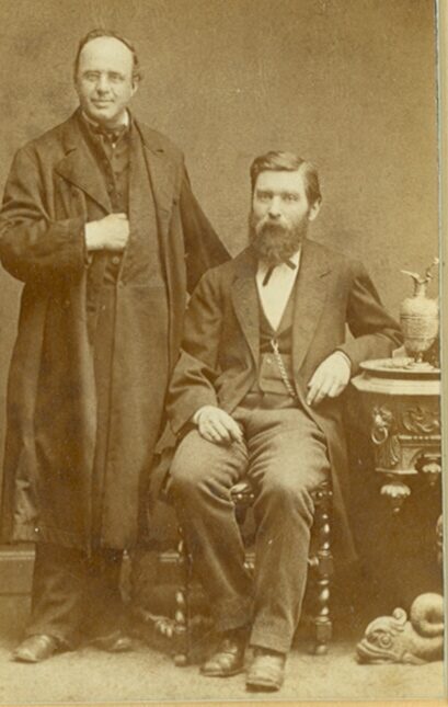 Vikar Schmitz und Laurenz Heinrich Hetjens (Besitz: Hetjens-Museum Düsseldorf)