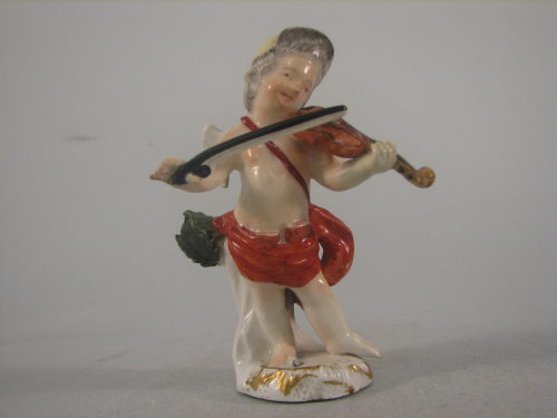 Putto als Geigenspieler, Porzellan, Wegely Berlin, 1751-1757