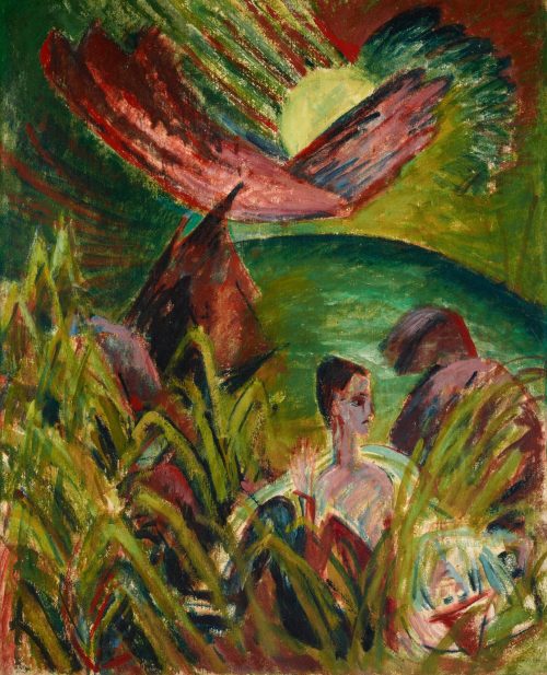 Ernst Ludwig Kirchner (Künstler*in), Mondaufgang auf Fehmarn, 1914