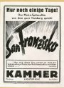 Werbeanzeige für den Film "San Francisco" in den Kammer-Lichtspielen Duisburg, ca. 1937