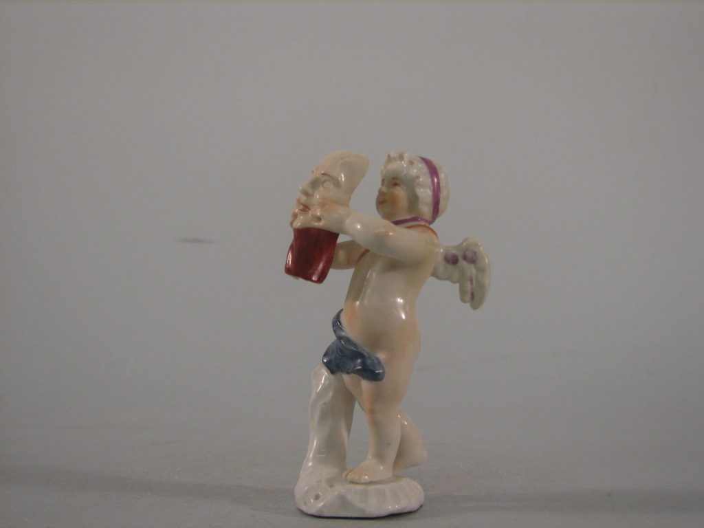 Putto als Schauspieler, Porzellan, Wegely Berlin, 1751-1757