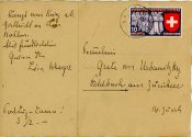 Postkarte von Lisa Wenger an Grete von Urbanitzky, Vorderseite