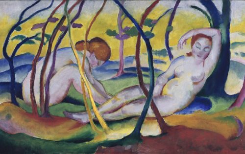 Franz Marc (Künstler*in), Akte unter Bäumen, 1911