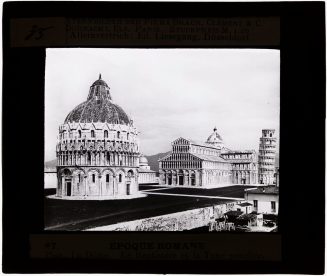 Glasdia, Piazza dei Miracoli, Pisa, ca. Anfang 20. Jahrhundert