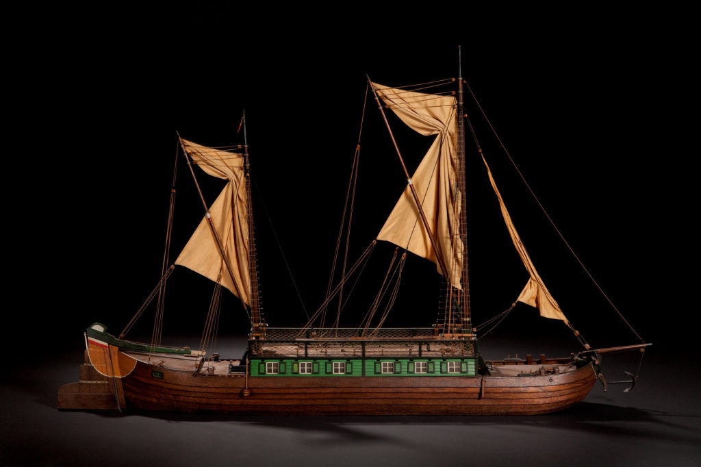Wasser-Diligence, um 1800