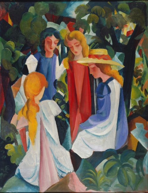 August Macke (Künstler*in), Vier Mädchen, 1912/13