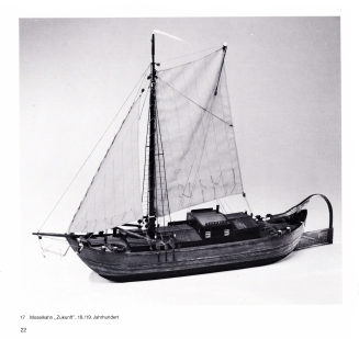 Moselkahn Zukunft, Mittelrhein. Frachtschiff 18./19. Jh.