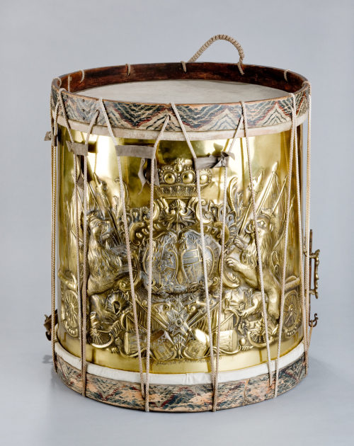 Haberstroh der Ältere (Hersteller*in), Kurpfälzische Militärtrommel (Replik), 1750