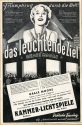 Werbeanzeige für den Film "Das leuchtende Ziel" in den Kammer-Lichtspielen Duisburg, ca. 1935