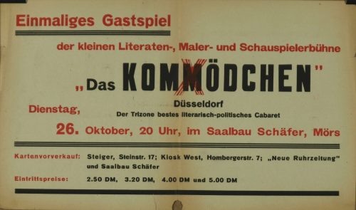 Das Kom(m)ödchen, 1948