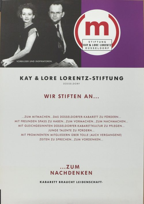 Kay und Lore Lorentz Stiftung (Beteiligte Körperschaft), Wir stiften an ... zum Nachdenken, 2003