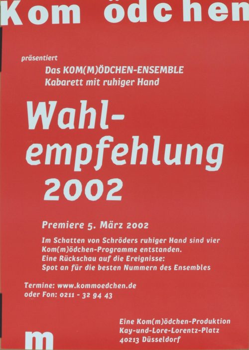 Wahlempfehlung 2002, 2002