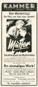 Werbeanzeige zum Film "Mutter" in den Kammer-Lichtspielen Duisburg, ca. 1932