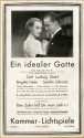 Werbeanzeige für den Film "Ein idealer Gatte" in den Kammer-Lichtspielen Duisburg, ca. 1935