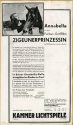 Werbeanzeige für den Film "Zigeunerprinzessin" in den Kammer-Lichtspielen Duisburg, ca. 1937