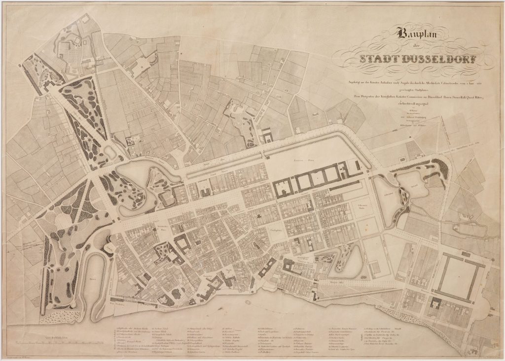 Bauplan der Stadt Düsseldorf