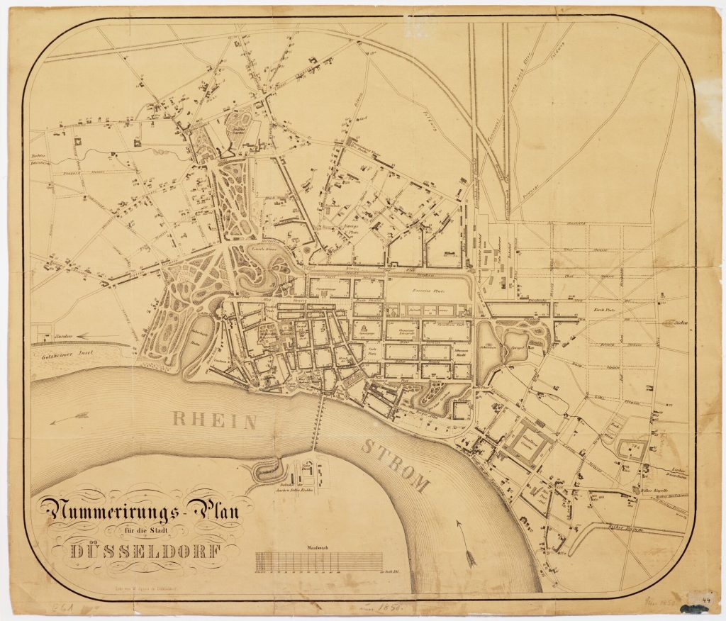 Nummerirungsplan für die Stadt Düsseldorf