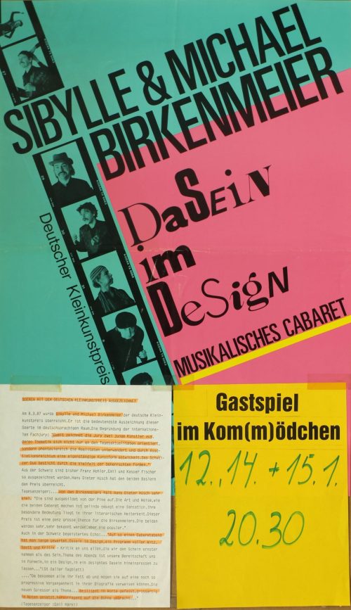 Michael Birkenmeier (Beteiligte Person), Dasein im Design, [1988]