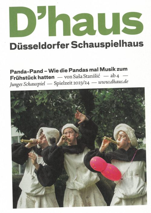 Programmheft (Umschlag) zu Panda-Pand - Wie die Pandas mal Musik zum Frühstück hatten von  Saša ...