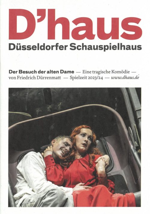 Programmheft (Umschlag) zu "Der Besuch der alten Dame" eine tragische Komödie von Friedrich Dür ...