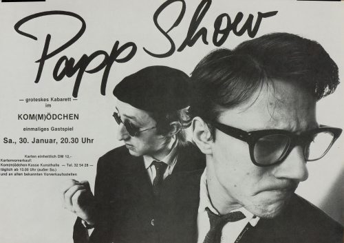 Papp-Show - groteskes Kabarett, Sa. 30. Januar [ohne Jahr]