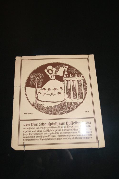 Prospekt Schauspielhaus Düsseldorf, 1906 - Gestaltung von August Macke (1887-1914)