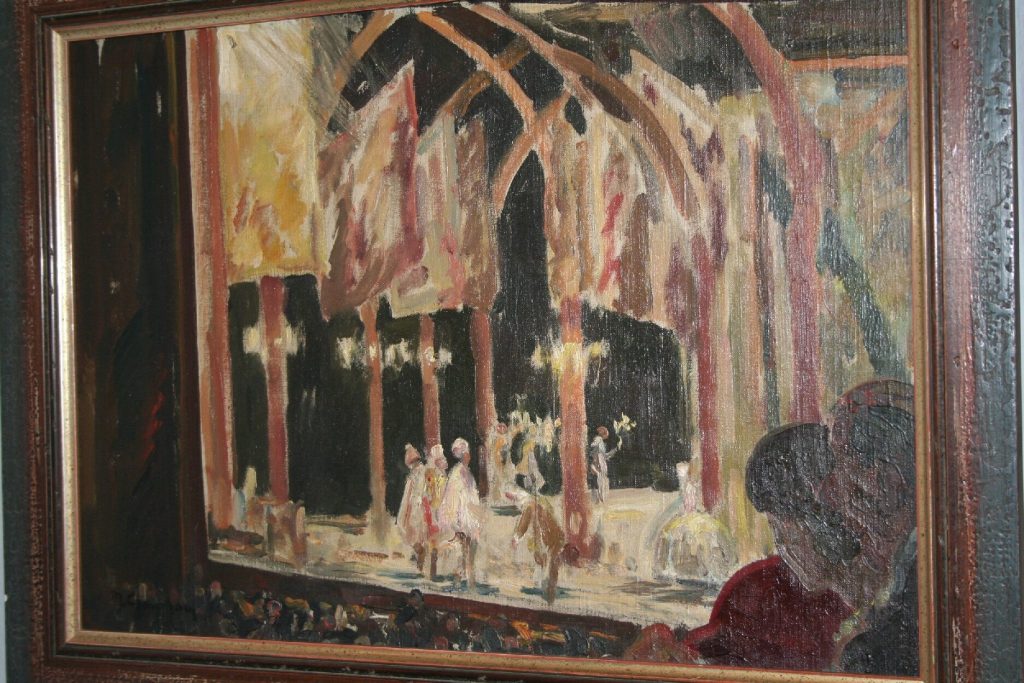 Szene aus "Wallenstein" von Friedrich Schiller, Schauspielhaus Düsseldorf 1919/20 von Max Clare ...