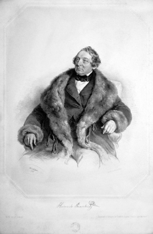 Heinrich Anschütz. Lithographie von Joseph Kriehuber, 1855