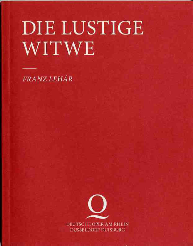 Programmheft "Die Lustige Witwe" von Fritz Lehar 