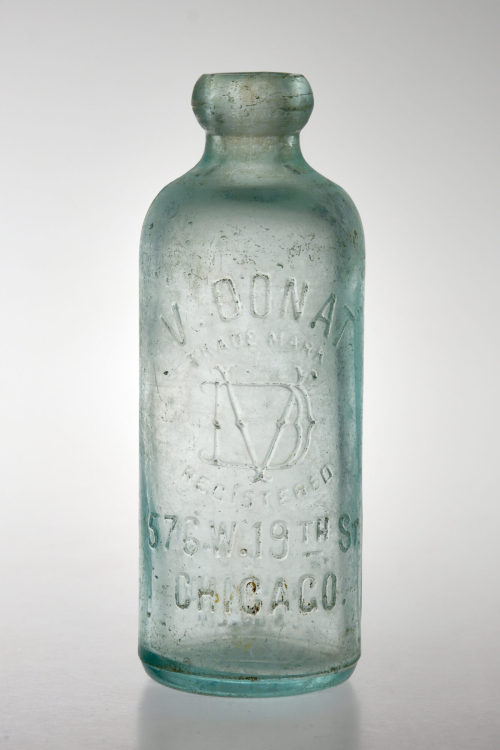 Cunningham & Co. (Ausführung), Soda-Pfandflasche für V. Donat in Chicago, ca. 1878 - 1910