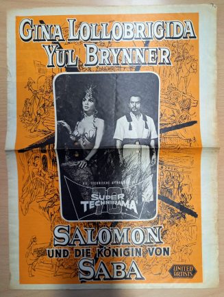Infoheft aus dem Film "SOLOMON AND SHEBA", USA, 1959 (Digitalisat)