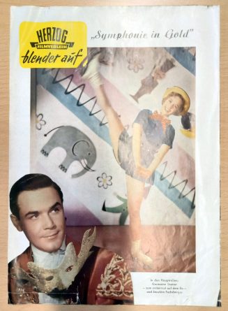 Infoheft zu dem Film "SYMPHONIE IN GOLD", Österreich, 1956 (Digitalisat)