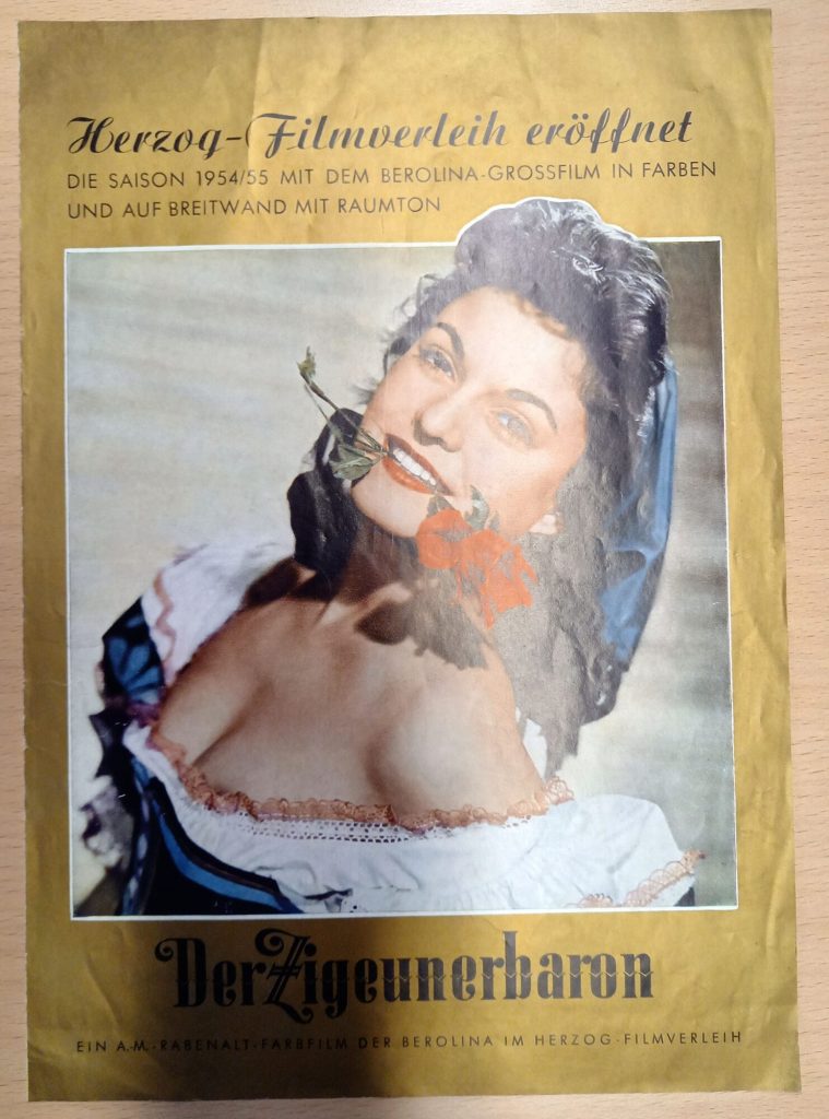 Infoheft zu dem Film "DER ZIGEUNERBARON", BRD, 1954 (Digitalisat)