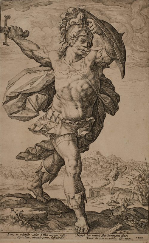 Hendrick Goltzius (Künstler*in), Horatius Cocles, 1586