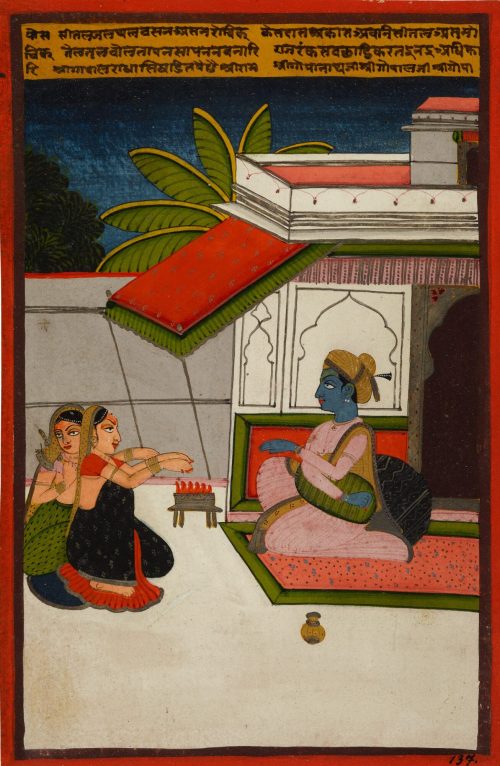 Unbekannt (Künstler*in), Sri Rama und seine Gattin Sita, ca. 1700–1800