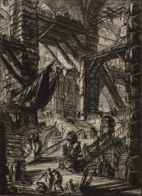 Giovanni Battista Piranesi (Künstler*in), Die Treppe mit Trophäen, 1761