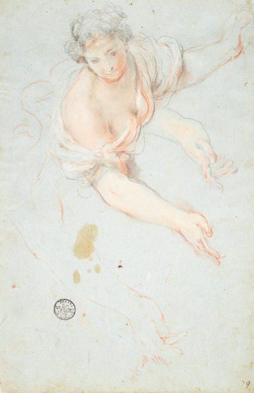 Guglielmo Cortese (Künstler*in), Studie einer weiblichen Figur, ca. 1670