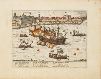 Beschreibung derer Fürstlicher Güligscher ec. Hochzeit: Feuerwerk "Der Schiffstreit" am 17. Juni 1585