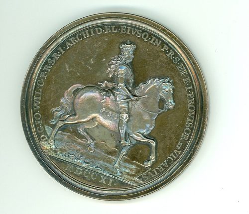 Philipp Heinrich Müller (Hersteller*in), Medaille auf das Reichsvikariat  des Kurfürsten Johann Wilhelm, 1711