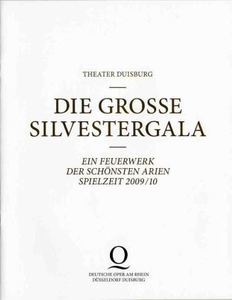 Programmheft "Die grosse Silvestergala" Duisburg