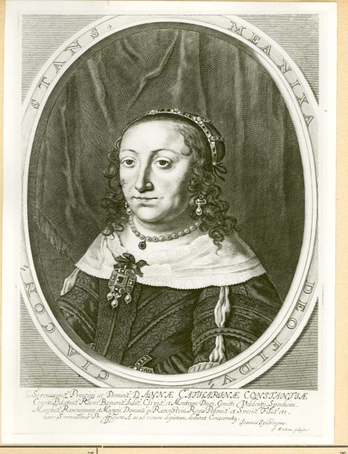 Theodor Matham (Künstler*in), Anna Catharina Constantia (1619 - 1651), Prinzessin von Polen, Pfalzgräfin bei Rhein zu Neuburg, Herzogin von Jülich-Berg , um 1650