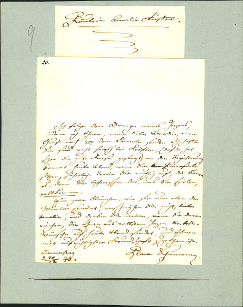 Brief Clara Schumanns an Amalie Rieffel, 10.12.1840