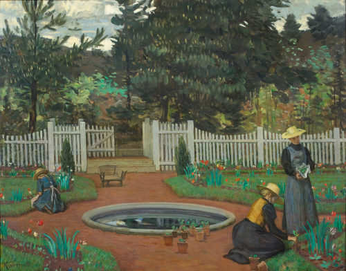 Leopold Graf von Kalckreuth (Künstler*in), Garten in Eddelsen, ca. 1910