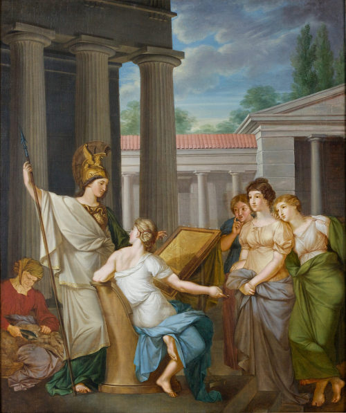 Peter von Cornelius (Künstler*in), Athene lehrt die Weberei, 1809 (?)