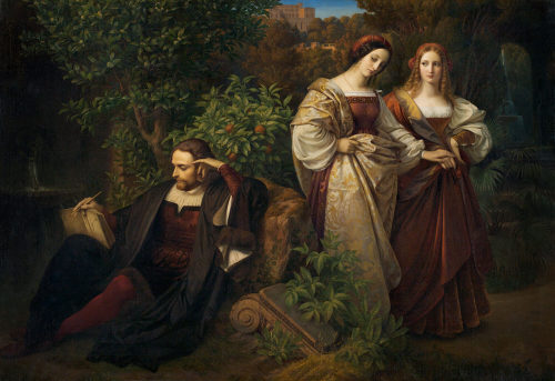 Carl Ferdinand Sohn (Künstler*in), Tasso und die beiden Leonoren, 1839