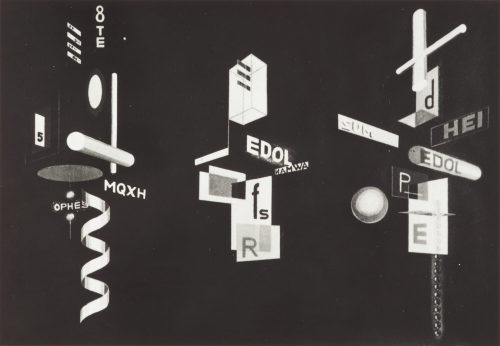 Franz Ehrlich Und Heinz Loew (Künstler*in), Studie für Lichtwerbung (Kunststoffwerkstatt), 1919–1933