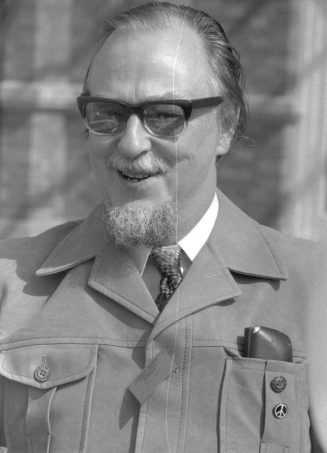 John Brunner auf dem Schriftstellertreffen in Den Haag 1982