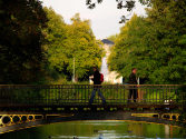 Goldene Brücke mit Blick auf das Goethe Museum